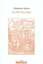 Couverture du livre « Le nef des fous » de Sebastien Brant aux éditions Corti
