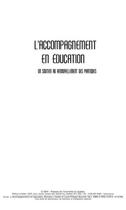 Couverture du livre « L'accompagnement en éducation ; un soutien au renouvellement des pratiques » de Monique L'Hostie et Louis-Philippe Boucher aux éditions Pu De Quebec