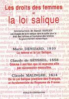 Couverture du livre « Les droits des femmes et la loi salique » de  aux éditions Indigo Cote Femmes