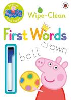 Couverture du livre « PEPPA PIG ; practise with Peppa ; wipe-clean first words » de  aux éditions Ladybird