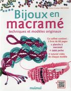 Couverture du livre « Bijoux en macramé ; techniques et modèles originaux ( » de Diana Crialesi aux éditions Nuinui