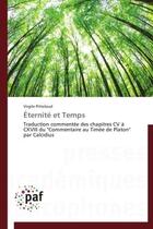 Couverture du livre « Éternité et temps » de Virgile Pitteloud aux éditions Presses Academiques Francophones