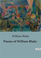 Couverture du livre « Poems of William Blake » de William Blake aux éditions Culturea