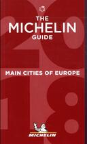 Couverture du livre « Guide rouge Michelin ; main cities of Europe (édition 2018) » de Collectif Michelin aux éditions Michelin