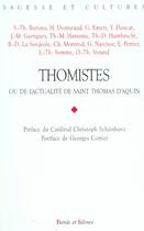 Couverture du livre « Thomistes » de Serge-Thomas Bonino aux éditions Parole Et Silence