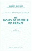 Couverture du livre « Noms Famille De France » de Dauzat aux éditions Guenegaud