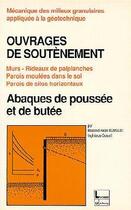 Couverture du livre « Ouvrages de soutenement - abaques de poussee et butee » de Reimbert Marcel aux éditions Tec Et Doc
