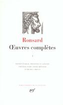 Couverture du livre « Oeuvres complètes Tome 1 » de Pierre De Ronsard aux éditions Gallimard