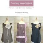 Couverture du livre « Tuniques asymétriques » de Celine Girardeau aux éditions Creapassions.com