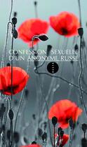 Couverture du livre « Confession sexuelle d'un anonyme russe » de Anonyme aux éditions Editions Allia