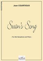 Couverture du livre « Swan's song pour saxophone alto et piano » de Courtioux Jean aux éditions Delatour