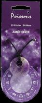 Couverture du livre « Pendentif pierre ronde percee - poissons - amethyste » de  aux éditions Dg-exodif