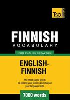 Couverture du livre « Finnish vocabulary for English speakers - 7000 words » de Andrey Taranov aux éditions T&p Books