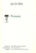 Couverture du livre « Poemata » de Jean Du Bellay aux éditions Stfm