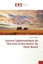 Couverture du livre « Lecture taphonomique de 