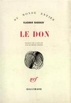 Couverture du livre « Le don » de Vladimir Nabokov aux éditions Gallimard