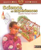Couverture du livre « Science et experiences » de Taylor aux éditions Nathan