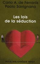 Couverture du livre « Les lois de la séduction » de De Ferrariis Carlo aux éditions Payot