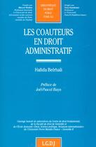 Couverture du livre « Les coauteurs en droit administratif - vol231 » de Belrhali H. aux éditions Lgdj