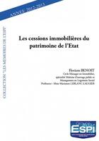 Couverture du livre « Les cessions immobilières du patrimoine de l'Etat » de Floriane Benoit aux éditions Edilivre