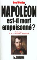Couverture du livre « Napoléon est-il mort empoisonné ? » de Ben Weider aux éditions Pygmalion