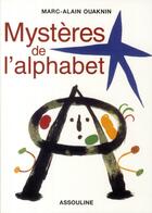 Couverture du livre « De l'alphabet » de Marc-Alain Ouaknin aux éditions Assouline