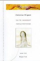 Couverture du livre « Ficelle n 103 suite diderot - christian prigent & detlef baltrock » de Christian Prigent aux éditions Rougier