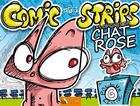 Couverture du livre « Comic strips ; les origines du chat rose » de Jeremy Taburchi aux éditions Baie Des Anges