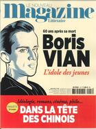 Couverture du livre « Le nouveau magazine litteraire n 18 boris vian - juin 2019 » de  aux éditions Le Magazine Litteraire