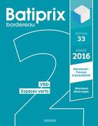 Couverture du livre « BATIPRIX T.2 ; VRD ; espaces verts (édition 2016) » de  aux éditions Groupe Moniteur