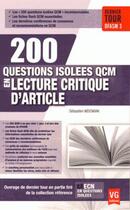 Couverture du livre « 200 questions isolees qcm lca » de Wdowiak S. aux éditions Vernazobres Grego