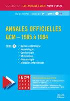 Couverture du livre « Annales officielles ; QCM (édition 1985/1994) Tome 2 » de David Perrot aux éditions Med-line