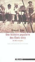 Couverture du livre « Une histoire populaire des Etats-Unis ; de 1492 à nos jours » de Howard Zinn aux éditions Agone