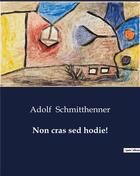 Couverture du livre « Non cras sed hodie! » de Schmitthenner Adolf aux éditions Culturea