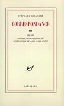 Couverture du livre « Correspondance » de Stephane Mallarme aux éditions Gallimard (patrimoine Numerise)