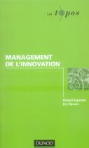 Couverture du livre « Management de l'innovation » de Soparnot+Stevens aux éditions Dunod