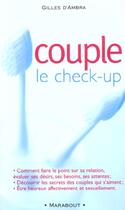 Couverture du livre « Couple ; Le Check-Up » de Gilles D' Ambra aux éditions Marabout