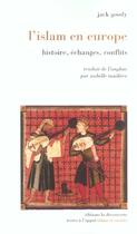 Couverture du livre « L'Islam D'Europe ; Histoire, Echanges, Conflits » de Jack Goody aux éditions La Decouverte