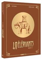 Couverture du livre « 40 éléphants : coffret Tomes 1 et 2 » de Kid Toussaint et Virginie Augustin aux éditions Bamboo