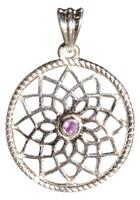 Couverture du livre « Pendentif mandala - pierre amethyste » de  aux éditions Dg-exodif