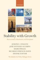 Couverture du livre « Stability with Growth: Macroeconomics, Liberalization and Development » de Deepak Nayyar aux éditions Oup Oxford