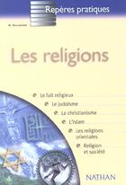 Couverture du livre « Religions » de Michel Malherbe aux éditions Nathan