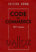 Couverture du livre « Code dalloz etudes droit commercial 2006 » de  aux éditions Dalloz