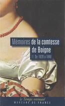 Couverture du livre « Mémoires : Récits d'une tante-De 1820 à 1848 » de Comtesse De Boigne aux éditions Mercure De France