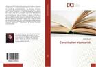 Couverture du livre « Constitution et securite » de Manai Nahed aux éditions Editions Universitaires Europeennes