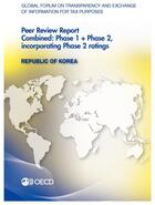 Couverture du livre « Republic of Korea ; peer revieuw report phase 1 + phase 2, incorporating phase 2 ratings » de Ocde aux éditions Ocde