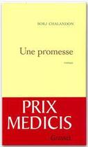 Couverture du livre « Une promesse » de Sorj Chalandon aux éditions Grasset