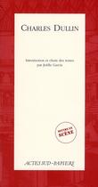 Couverture du livre « Charles Dullin » de Joelle Garcia aux éditions Actes Sud-papiers