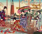 Couverture du livre « Tokyo, nouvelle capitale : les estampes japonaises de l'ère Meiji » de Brigitte Koyama-Richard aux éditions Scala