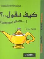 Couverture du livre « Kayfa nakoul ? vocabulaire thématique français-arabe, arabe-français » de Franjie aux éditions Ellipses